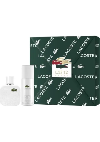 Coffret Eau de Toilette Homme LACOSTE L1212 Blanc 50Ml + Déodorant - Lacoste