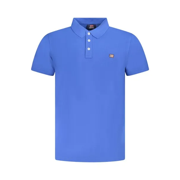 NORVÈGE 1963 POLO HOMME BLEU À MANCHES COURTES - NORWAY 1963