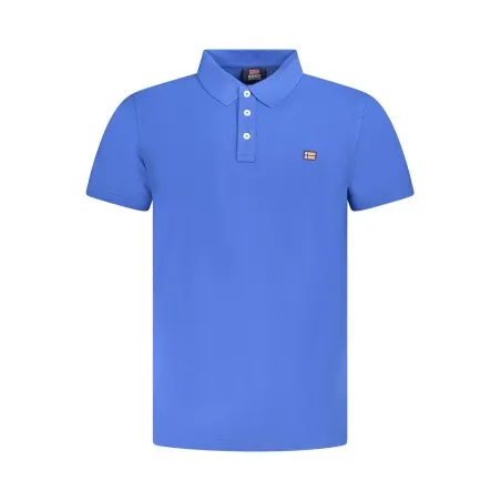 NORVÈGE 1963 POLO HOMME BLEU À MANCHES COURTES - NORWAY 1963
