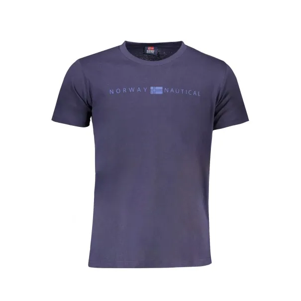 NORVÈGE 1963 T-SHIRT MANCHES COURTES HOMME BLEU - NORWAY 1963