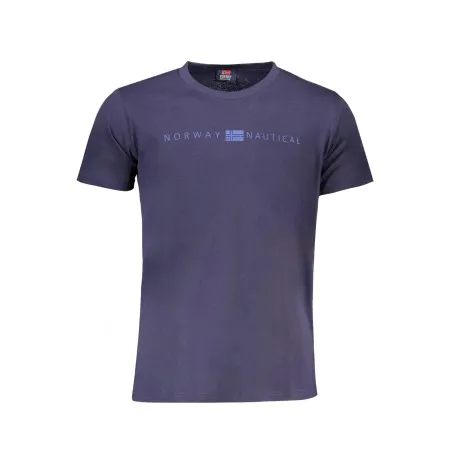NORVÈGE 1963 T-SHIRT MANCHES COURTES HOMME BLEU - NORWAY 1963