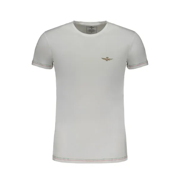 T-SHIRT BLANC À MANCHES COURTES POUR HOMMES AERONAUTICA MILITARE - AERONAUTICA MILITARE