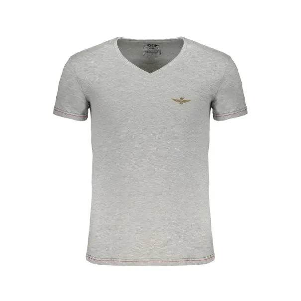T-SHIRT HOMME ERONAUTICA MILITARE GRIS À MANCHES COURTES - AERONAUTICA MILITARE