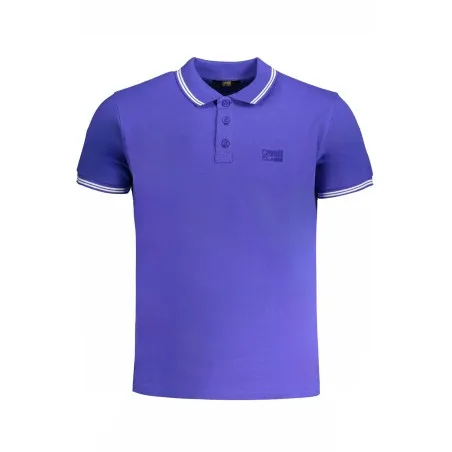 CAVALLI POLO MANCHES COURTES HOMME CLASS BLEU - CAVALLI CLASS