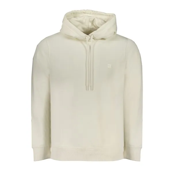 SWEAT-SHIRT SANS FERMETURE ÉCLAIR BLANC CALVIN KLEIN POUR HOMMES - CALVIN KLEIN