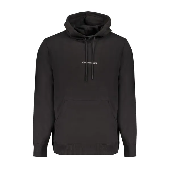 SWEAT-SHIRT SANS FERMETURE ÉCLAIR NOIR CALVIN KLEIN POUR HOMMES - CALVIN KLEIN