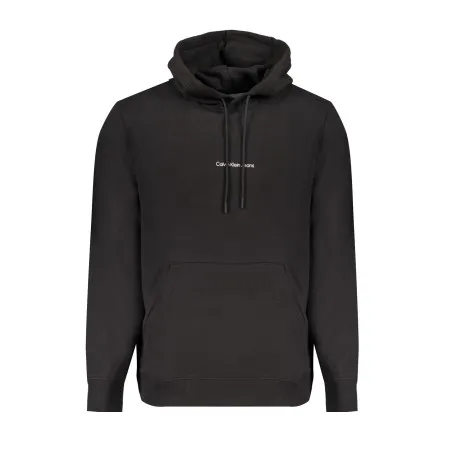 SWEAT-SHIRT SANS FERMETURE ÉCLAIR NOIR CALVIN KLEIN POUR HOMMES - CALVIN KLEIN