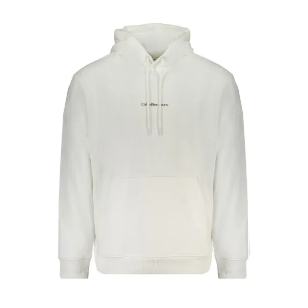 SWEAT-SHIRT SANS FERMETURE ÉCLAIR BLANC CALVIN KLEIN POUR HOMMES - CALVIN KLEIN