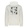 SWEAT-SHIRT SANS FERMETURE ÉCLAIR BLANC CALVIN KLEIN POUR HOMMES - CALVIN KLEIN