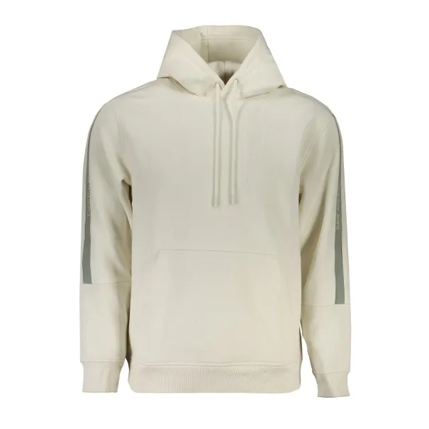 SWEAT-SHIRT SANS FERMETURE ÉCLAIR BLANC CALVIN KLEIN POUR HOMMES - CALVIN KLEIN