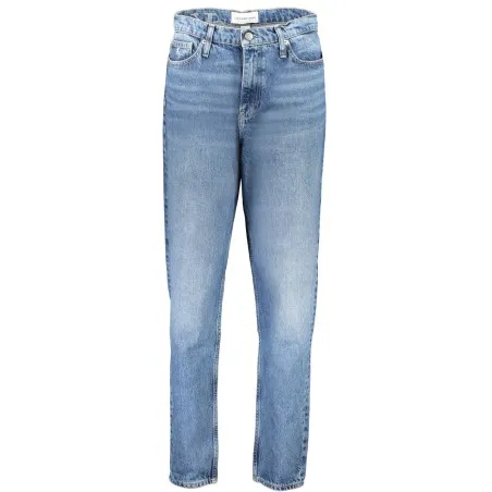 CALVIN KLEIN JEAN EN DENIM FEMME BLEU - CALVIN KLEIN