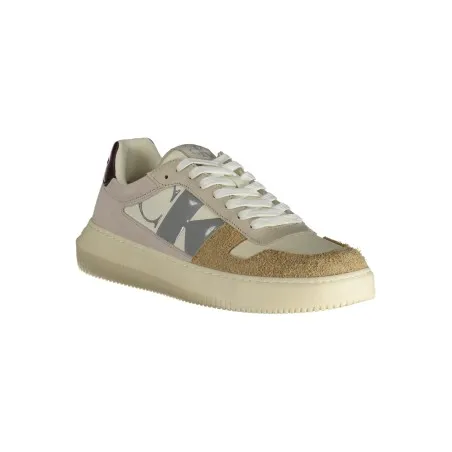 CHAUSSURES DE SPORT POUR HOMMES CALVIN KLEIN BEIGE - CALVIN KLEIN