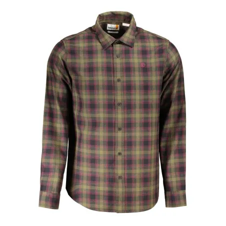 TIMBERLAND CHEMISE À MANCHES LONGUES VERTE POUR HOMMES - TIMBERLAND