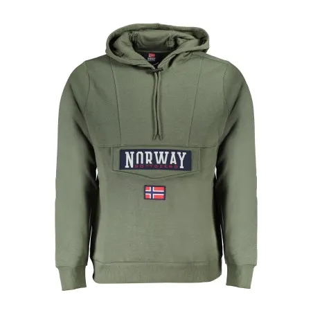 NORVÈGE 1963 SWEAT-SHIRT SANS FERMETURE ÉCLAIR HOMME VERT - NORWAY 1963