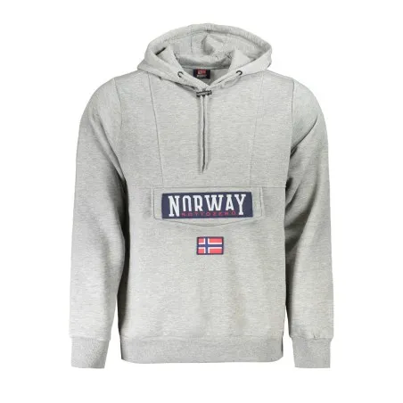 NORVÈGE 1963 SWEAT-SHIRT SANS FERMETURE ÉCLAIR GRIS POUR HOMMES - NORWAY 1963
