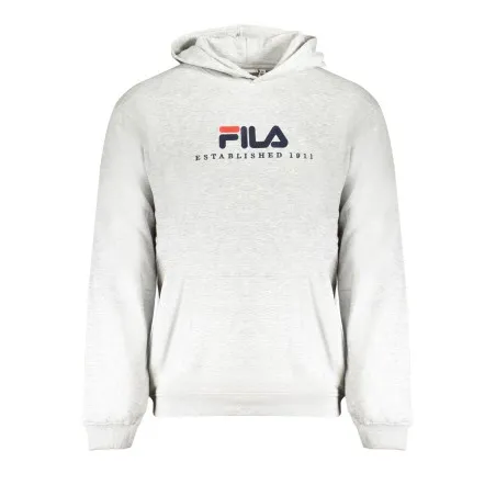 SWEAT-SHIRT FILA SANS FERMETURE ÉCLAIR GRIS POUR HOMMES - FILA