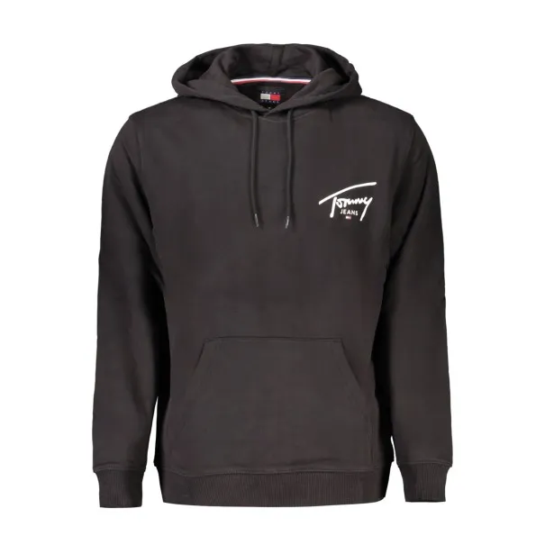 SWEAT-SHIRT SANS FERMETURE ÉCLAIR NOIR TOMMY HILFIGER POUR HOMMES - TOMMY HILFIGER