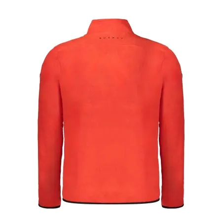 NORVÈGE 1963 SWEAT-SHIRT ZIPPÉ ROUGE POUR HOMME - NORWAY 1963