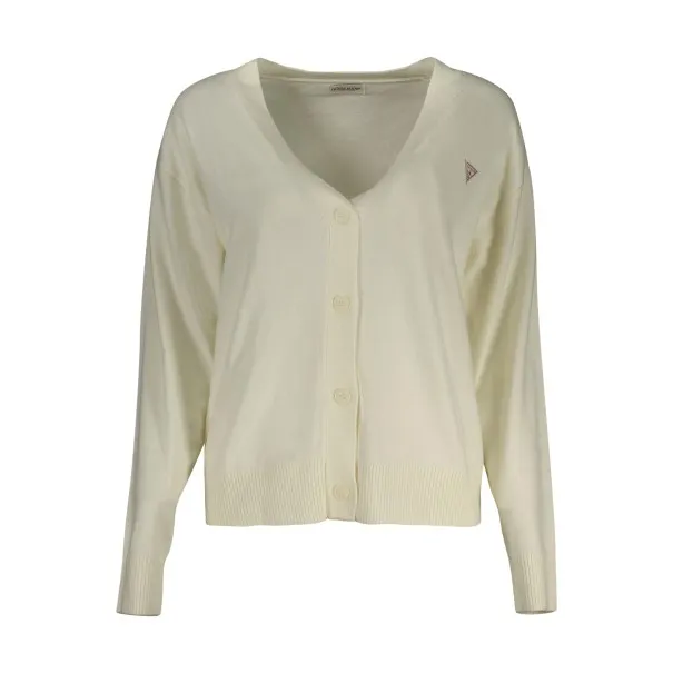 GUESS JEANS CARDIGAN FEMME BLANC - GUESS JEANS