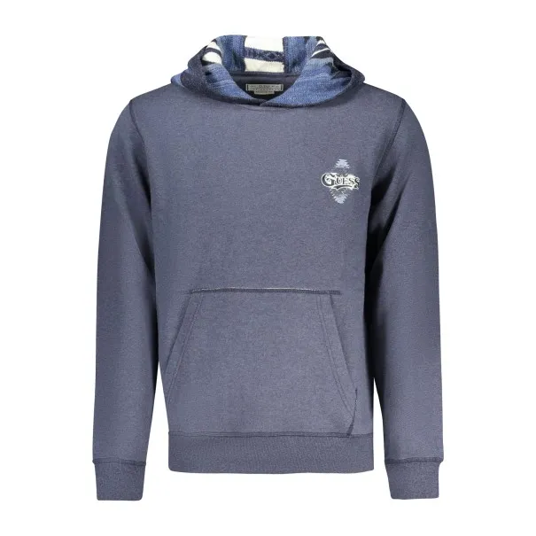 SWEAT-SHIRT GUESS JEANS SANS ZIP HOMME BLEU - GUESS JEANS