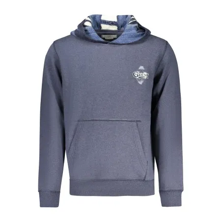 SWEAT-SHIRT GUESS JEANS SANS ZIP HOMME BLEU - GUESS JEANS