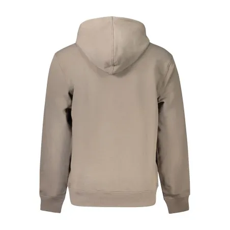 SWEAT-SHIRT ZIPPÉ MARRON CALVIN KLEIN POUR HOMMES - CALVIN KLEIN