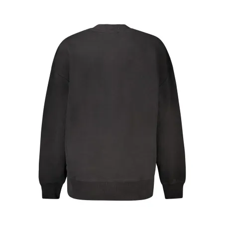 SWEAT-SHIRT CALVIN KLEIN SANS ZIP FEMME NOIR - CALVIN KLEIN