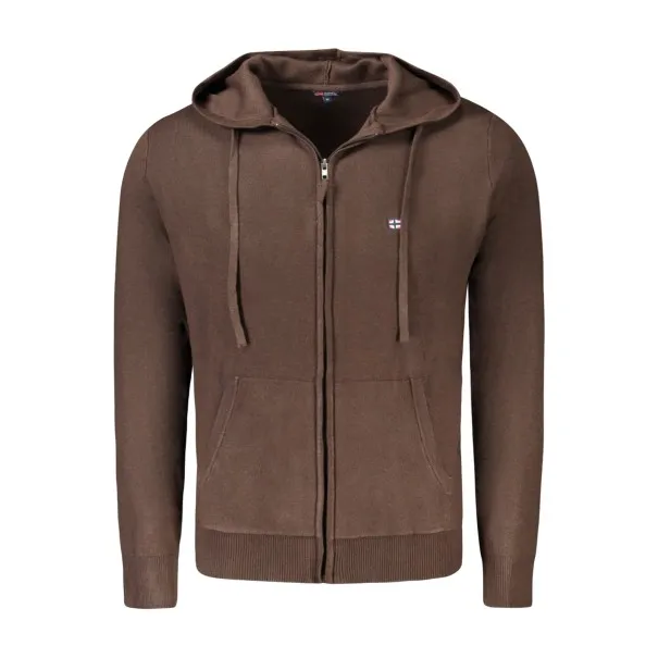 NORVÈGE 1963 CARDIGAN HOMME MARRON - NORWAY 1963