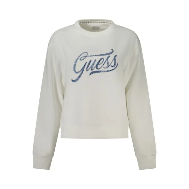 SWEAT-SHIRT GUESS JEANS SANS ZIP FEMME BLANC - GUESS JEANS