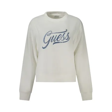 SWEAT-SHIRT GUESS JEANS SANS ZIP FEMME BLANC - GUESS JEANS