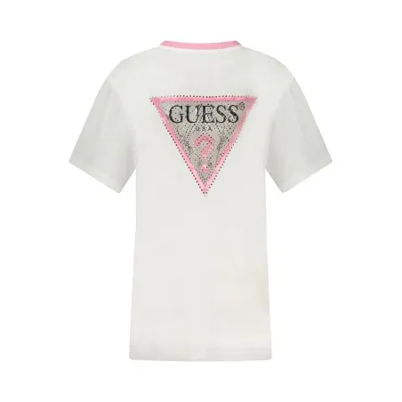 T-SHIRT À MANCHES COURTES GUESS JEANS FEMME BLANC - GUESS JEANS