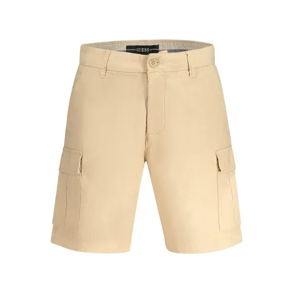 PANTALON BERMUDA HOMME GUESS JEANS BEIGE - GUESS JEANS