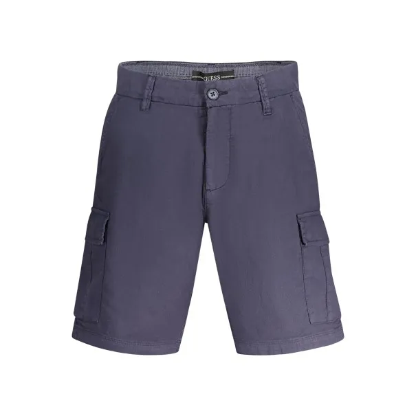 PANTALON BERMUDA HOMME GUESS JEANS BLEU - GUESS JEANS