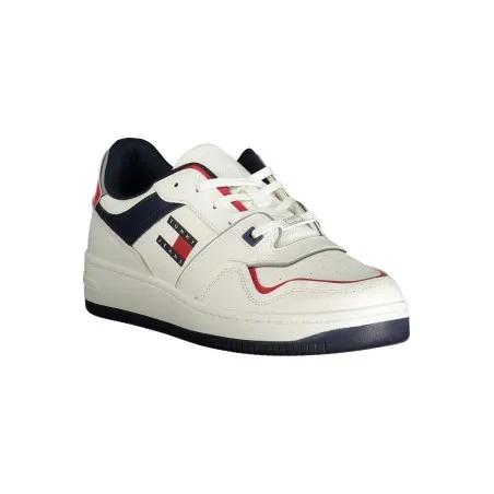 CHAUSSURES DE SPORT POUR HOMMES TOMMY HILFIGER BLANCHES - TOMMY HILFIGER