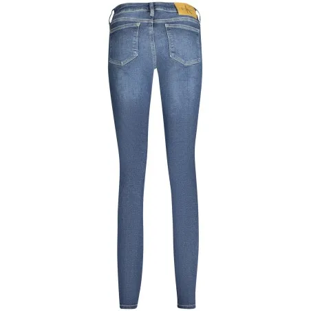 CALVIN KLEIN JEANS DENIM FEMME BLEU - CALVIN KLEIN