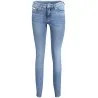 CALVIN KLEIN JEANS DENIM FEMME BLEU - CALVIN KLEIN