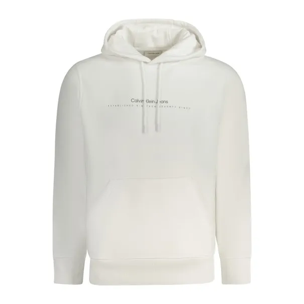 SWEAT-SHIRT ZIPPÉ POUR HOMMES CALVIN KLEIN BLANC - CALVIN KLEIN
