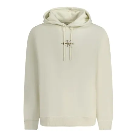 SWEAT-SHIRT ZIPPÉ POUR HOMMES CALVIN KLEIN BLANC - CALVIN KLEIN