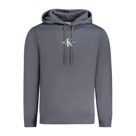 SWEAT-SHIRT CALVIN KLEIN SANS ZIP HOMME BLEU - CALVIN KLEIN