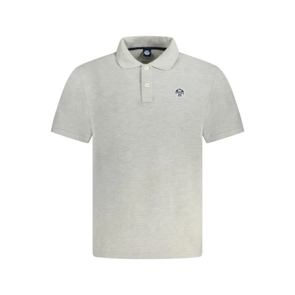 POLO À MANCHES COURTES POUR HOMMES NORTH SAILS GRIS - NORTH SAILS