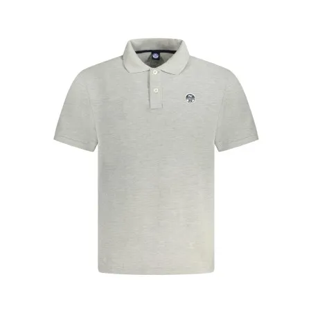 POLO À MANCHES COURTES POUR HOMMES NORTH SAILS GRIS - NORTH SAILS