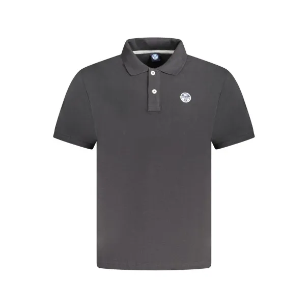 POLO À MANCHES COURTES POUR HOMMES NORTH SAILS NOIR - NORTH SAILS