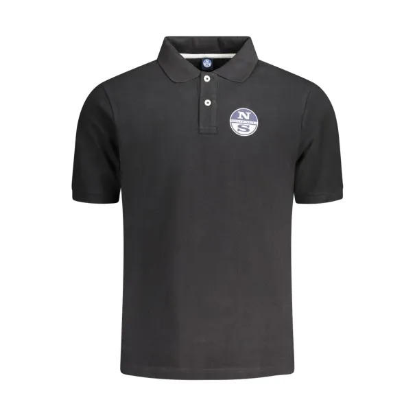 POLO À MANCHES COURTES POUR HOMMES NORTH SAILS NOIR - NORTH SAILS