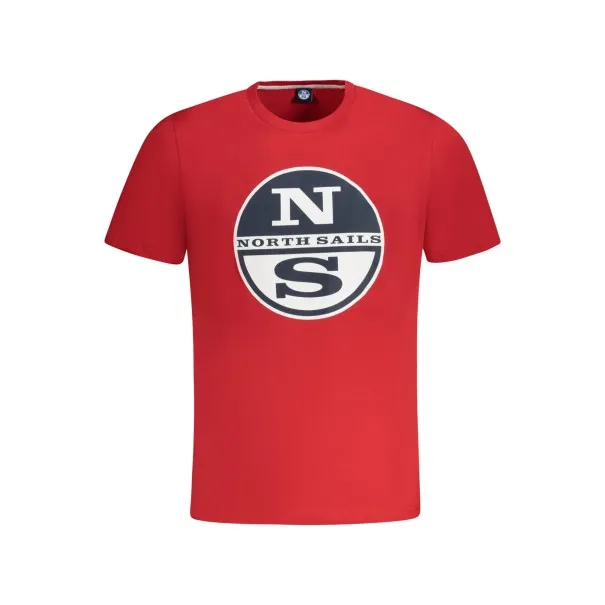 T-SHIRT À MANCHES COURTES POUR HOMMES NORTH SAILS ROUGE - NORTH SAILS