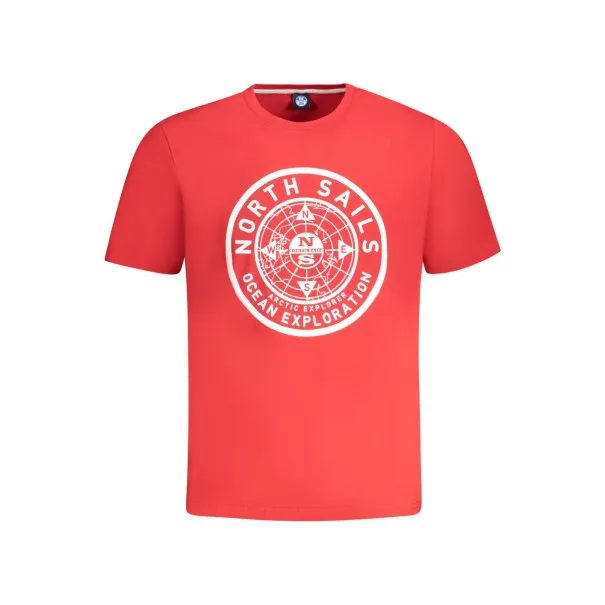 T-SHIRT À MANCHES COURTES POUR HOMMES NORTH SAILS ROUGE - NORTH SAILS