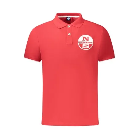 POLO À MANCHES COURTES POUR HOMMES NORTH SAILS ROUGE - NORTH SAILS
