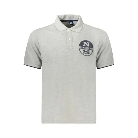 POLO À MANCHES COURTES POUR HOMMES NORTH SAILS GRIS - NORTH SAILS