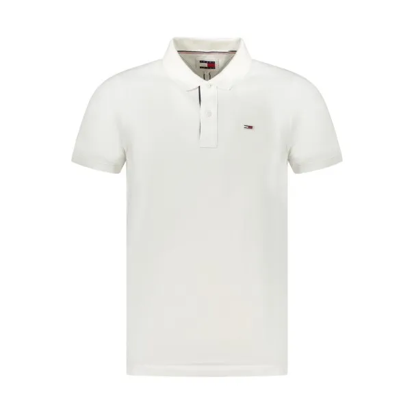 POLO TOMMY HILFIGER MANCHES COURTES HOMME BLANC - TOMMY HILFIGER