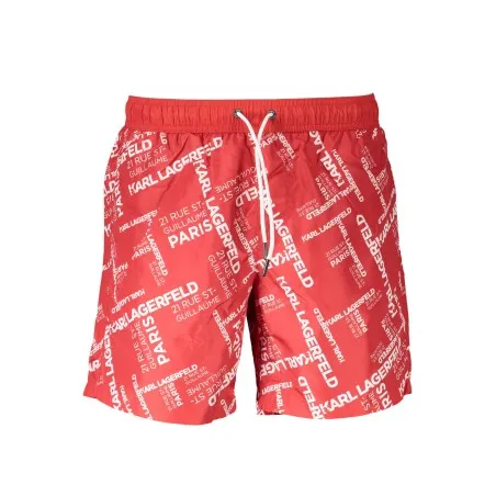 KARL LAGERFELD BEACHWEAR MAILLOT DE BAIN HOMME BAS ROUGE - KARL LAGERFELD BEACHWEAR
