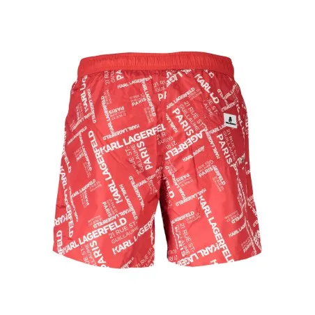 KARL LAGERFELD BEACHWEAR MAILLOT DE BAIN HOMME BAS ROUGE - KARL LAGERFELD BEACHWEAR
